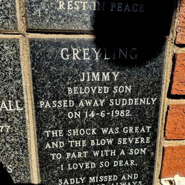 GREYLING Jimmy -1982