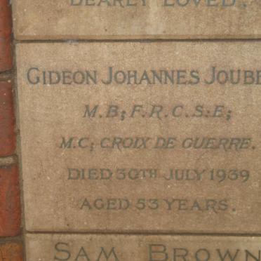 JOUBERT Gideon Johannes -1939