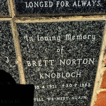 KNOBLOCH Brett Norman 1971-1983