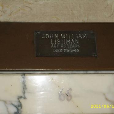 LISHMAN John William -1943