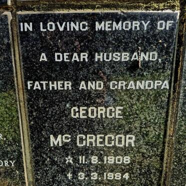 MCGREGOR George 1908-1984