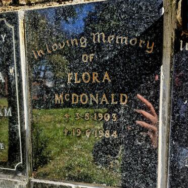 MCDONALD Flora 1903-1984