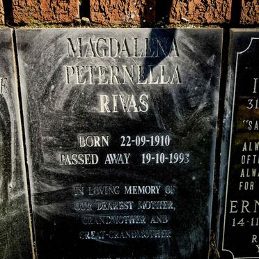 RIVAS Magdalena Peternella 1910-1993