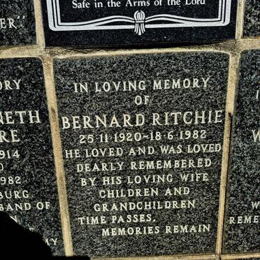 RITCHIE Bernard 1920-1982