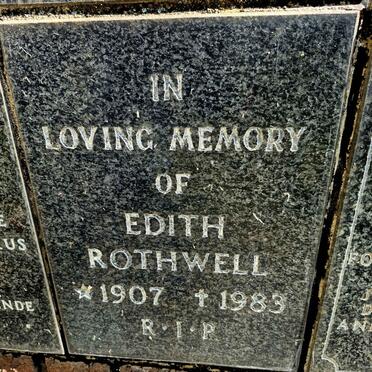 ROTHWELL Edith 1907-1983