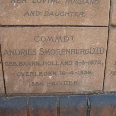 SMORENBURG Andries 1872-1939
