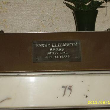 SHARP Fanny Elizabeth -1942