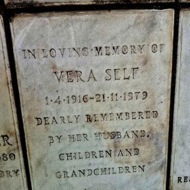 SELF Vera 1916-1979