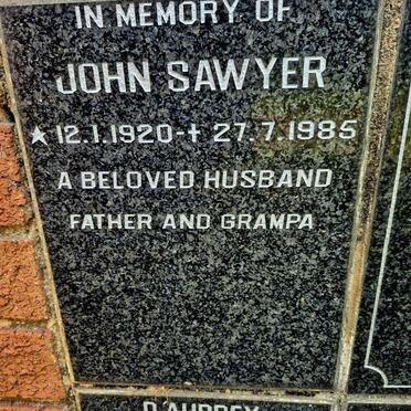 SAWYER John 1920-1985