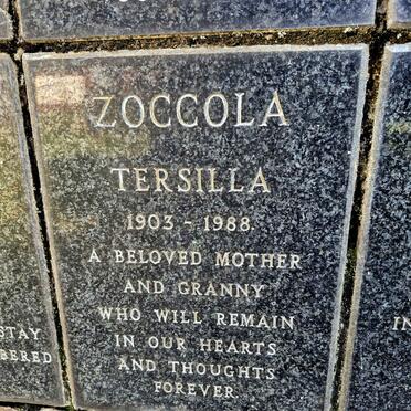 ZOCCOLA Tersilla 1903-1988