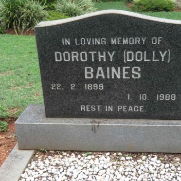 BAINES Dorothy 1899-1988