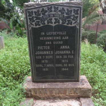 STADEN Pieter Johannes, van 1870-1931 &amp; Anna Johanna 1875-1944