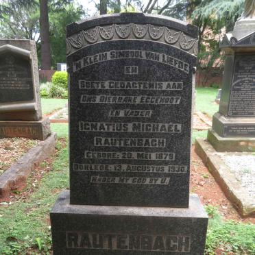 RAUTENBACH Ignatius Michael 1878-1930