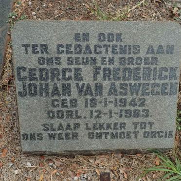 ASWEGEN George Frederick Johan, van 1942-1963