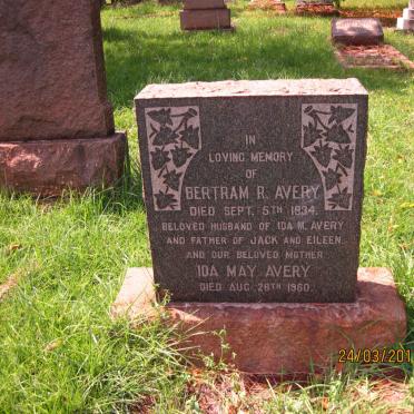 AVERY Bertram R. -1934 &amp; Ida May -1960