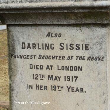 COOK John Nicol 1866-1929 &amp; Mary Ann 1870-1952 :: COOK Sissie -1917