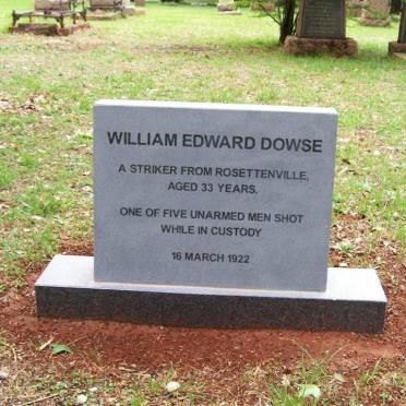 DOWSE William Edward 1889-1922