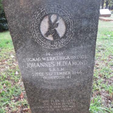 DIAMOND Johannes H. -1946