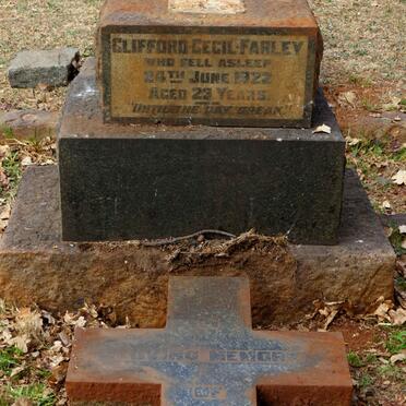 FARLEY Clifford Cecil -1922 &amp; Doris -1934