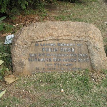 HERD Philip 1871-1942 &amp; Elizabeth Shearson HYLAND 1872-1963
