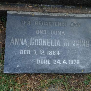 HENNING Anna Cornelia 1884-1976