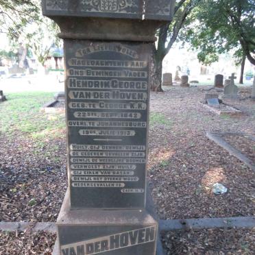 HOVEN Hendrik George, van der 1842-1913