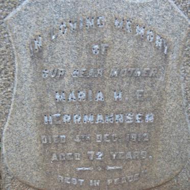 HERRMANNSEN Maria H.E. -1912