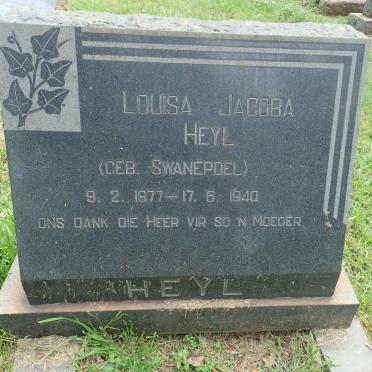HEYL Louisa Jacoba nee SWANEPOEL 1877-1940