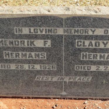HERMANS Hendrik F. -1926 &amp; Gladys B. -1936