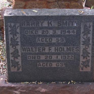 HOLMES Walter F. -1922 :: HOLMES Harry K. -1944