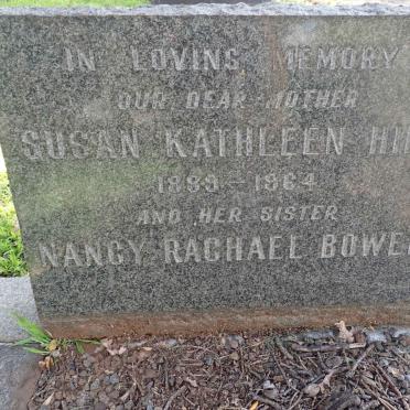 HIND Susan Kathleen 1889-1964 :: BOWER Nancy Rachael