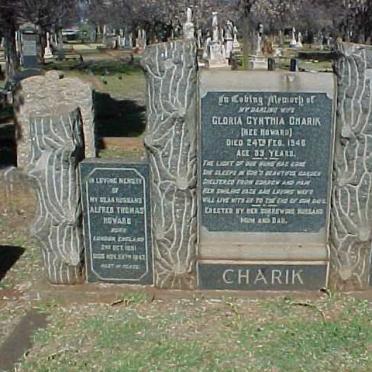 HOWARD Alfred Thomas 1881-1947 :: CHARIK Gloria Cynthia nee HOWARD -1946