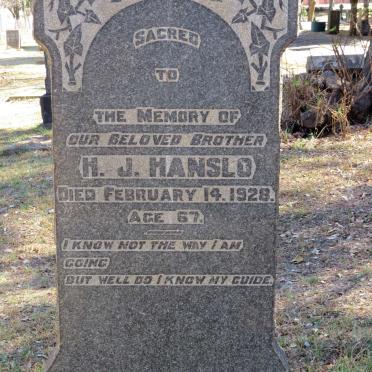 HANSLO H.J. -1928