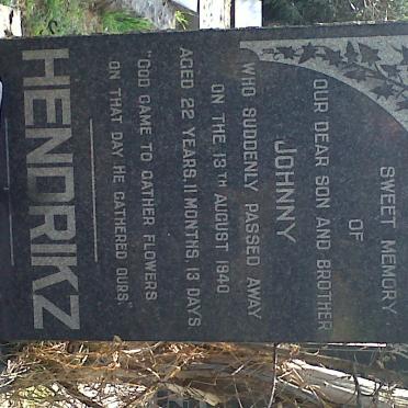 HENDRIKZ Johnny -1940