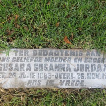 JORDAAN Susara Susanna 1869-1933