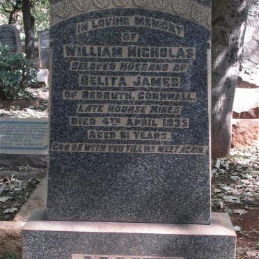 JAMES William Nicholas -1935
