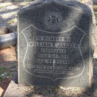 JAGGER William F. -1932