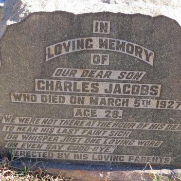 JACOBS Charles -1927