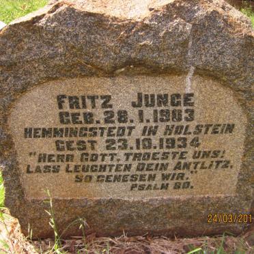 JUNGE Fritz 1903-1934