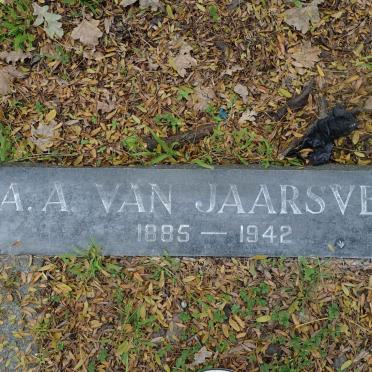 JAARSVELD A.A., van 1885-1942