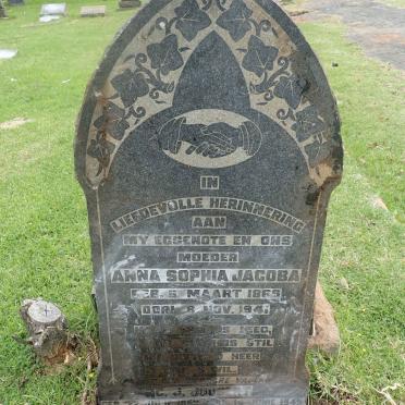 JOUBERT C.J. 1853-1949 &amp; Anna Sophia Jacoba 1869-1941