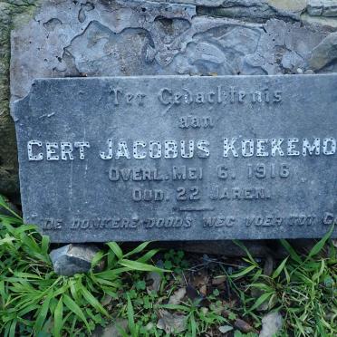 KOEKEMOER Gert Jacobus -1916