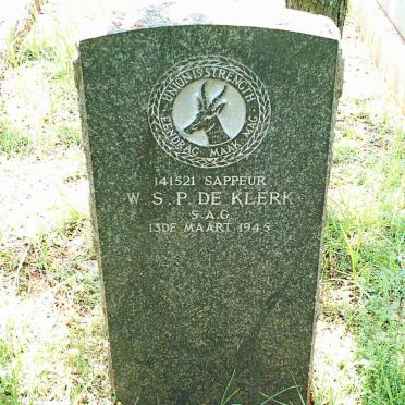 KLERK W.S.P., de -1945