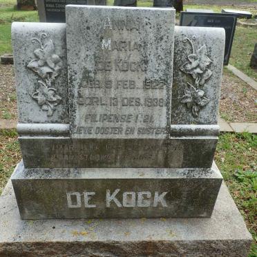 KOCK Anna Maria, de 1922-1938