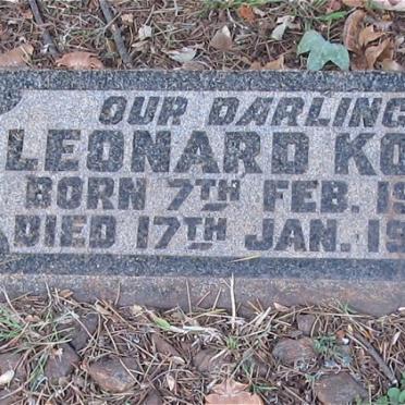 KOPS Leonard 1929-1930