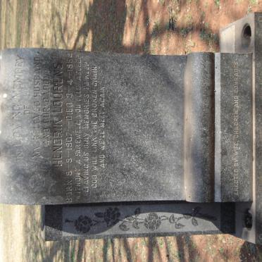 KNOETZE Hendrik Lourens 1907-1954