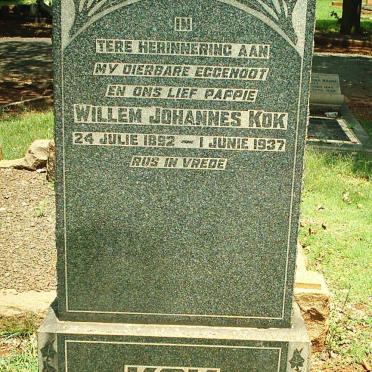 KOK Willem Johannes 1892-1937