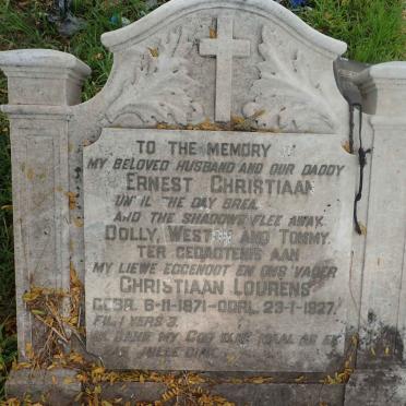 KLOPPER Christiaan Lourens 1871-1927 :: KLOPPER Ernest Christiaan