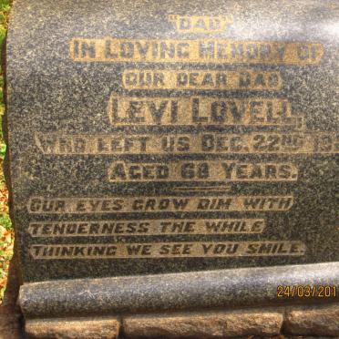 LOVELL Levi -1926