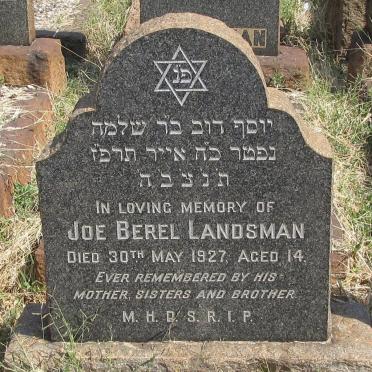 LANDSMAN Joe Berel -1927